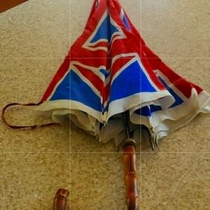 Vintage Union Jack Umbrella  RARE FIND